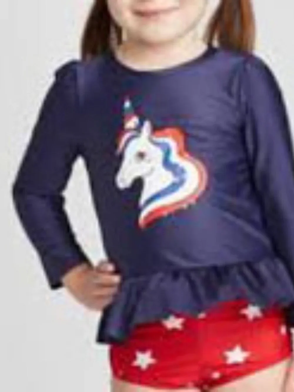 Cat & Jack Patriotic-Themed Blue 2-piece Swimsuit Set Size 18 Months Bundle